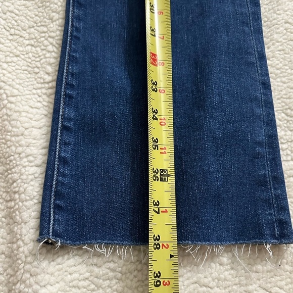 Loft Curvy Kick Crop Jeans Boot cut  Womens Size 2/26 High Rise Cotton Stretch - Picture 5 of 12